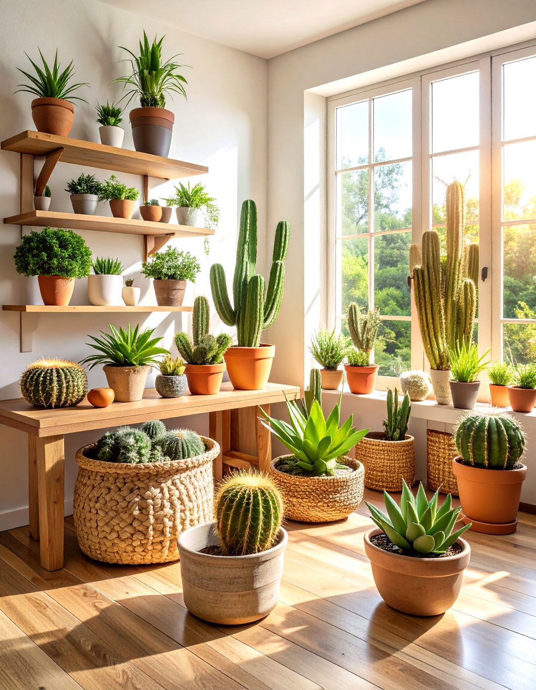 Bohemian Desert Decor Cactus and Succulent Gardens - 20 Bohemian Desert Decor Ideas