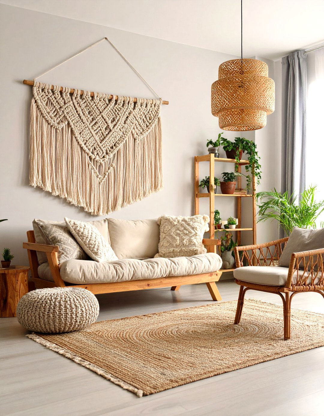 Bohemian Desert Decor Macrame Wall Hangings - 20 Bohemian Desert Decor Ideas