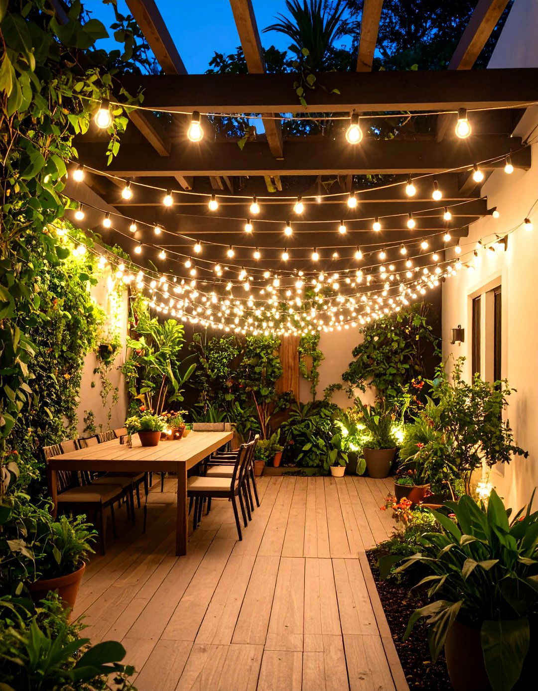 Bohemian Desert Decor String Light Installations - 20 Bohemian Desert Decor Ideas