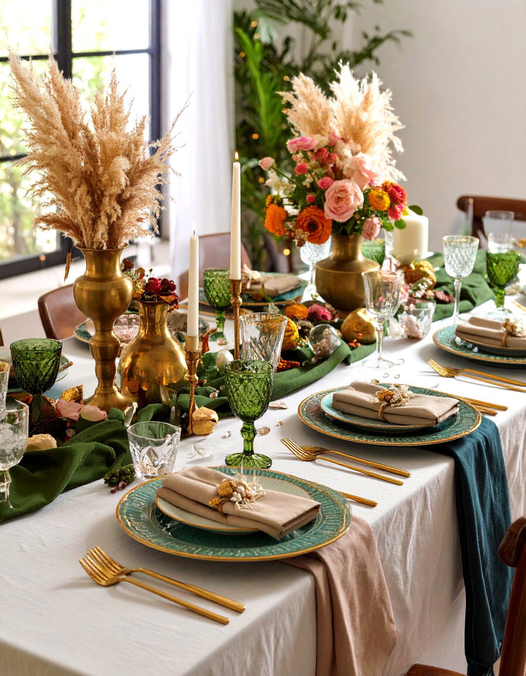 Bohemian Eclectic Table Setting - 20 Table Setting Ideas