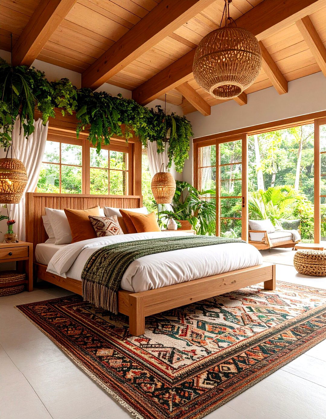 Bohemian Forest Hideaway - 20 Cabin Bedroom Ideas