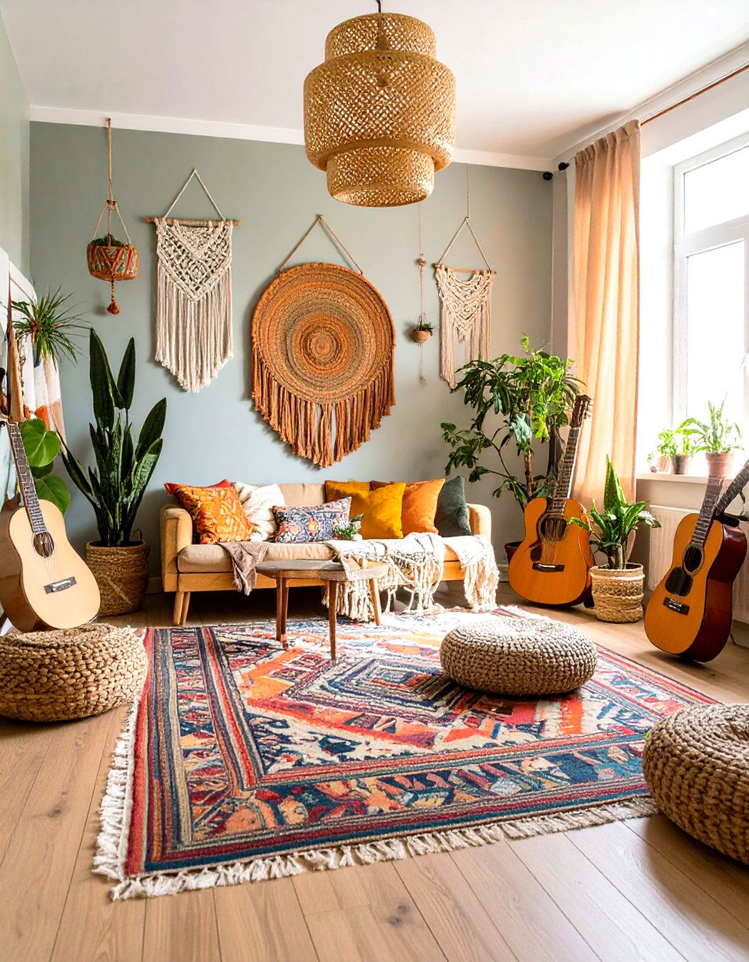Bohemian Guitar Sanctuary - 20 Guitar Room Ideas