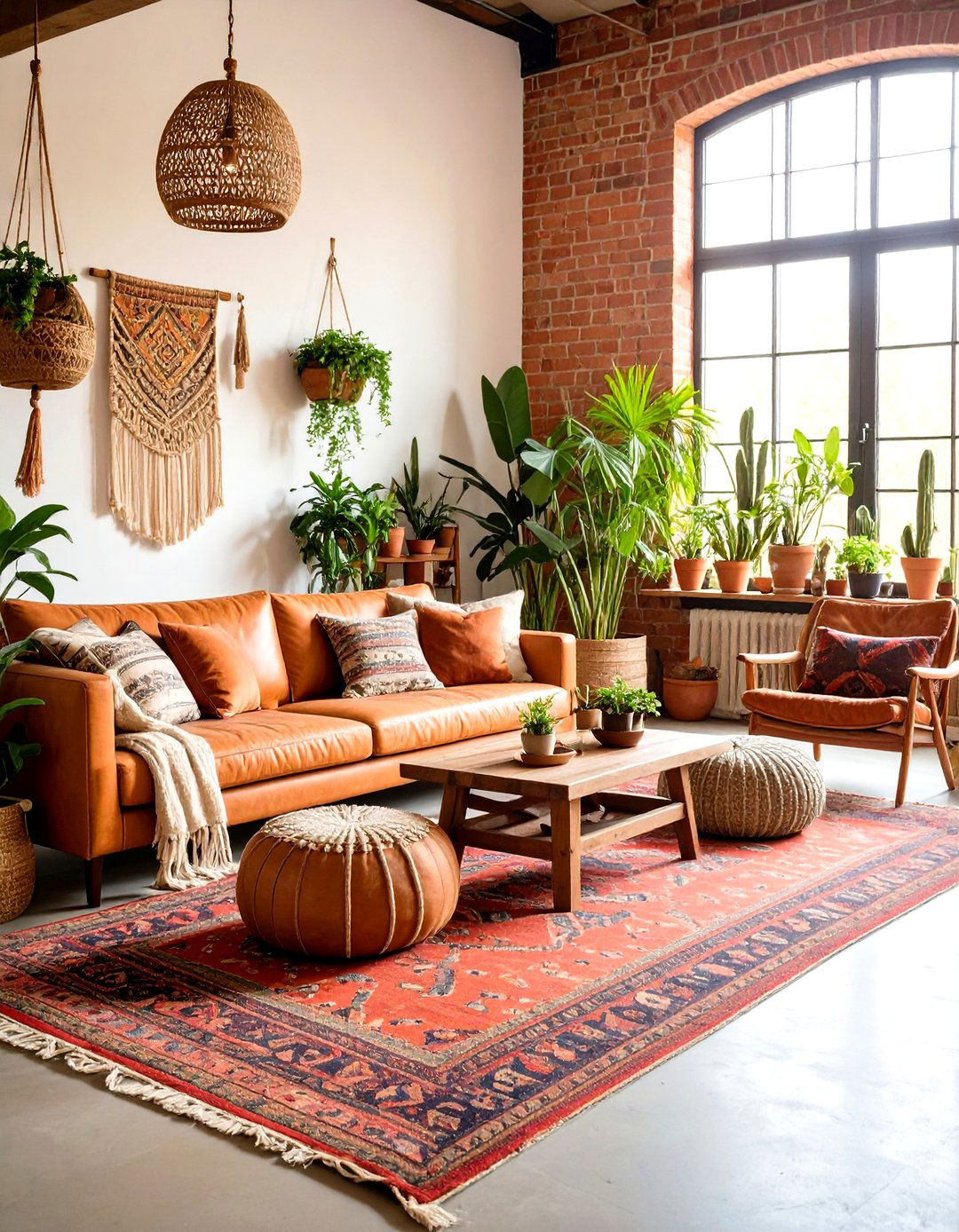 Bohemian Loft Style Living Room - 20 Loft-style Living Room Ideas