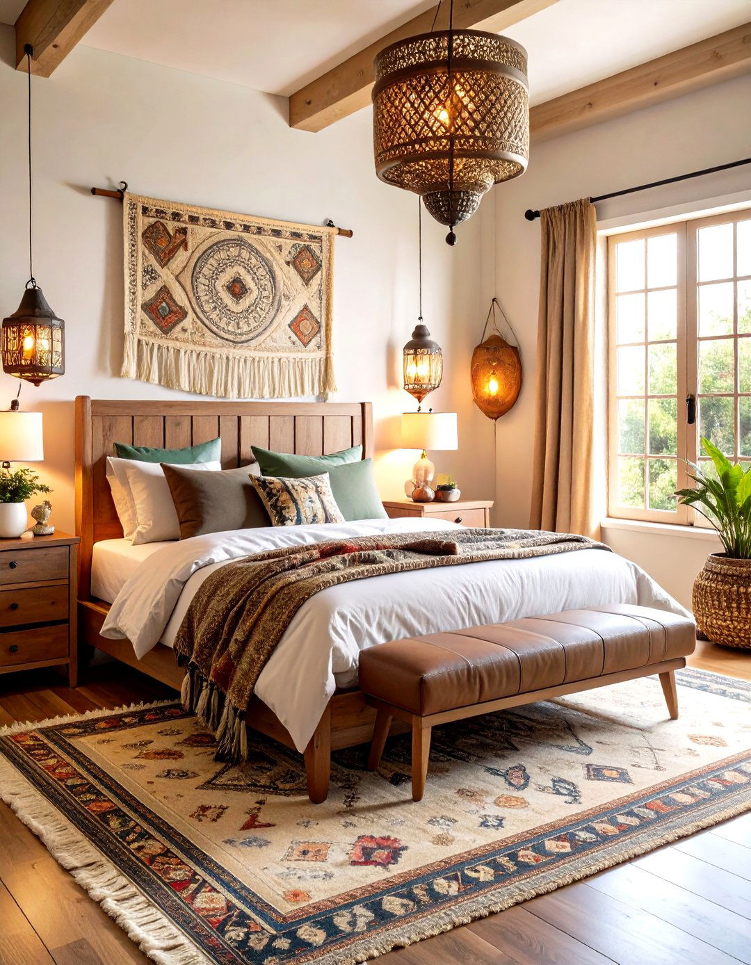 Bohemian Masculine Mens Bedroom - 20 Men's Bedroom Ideas