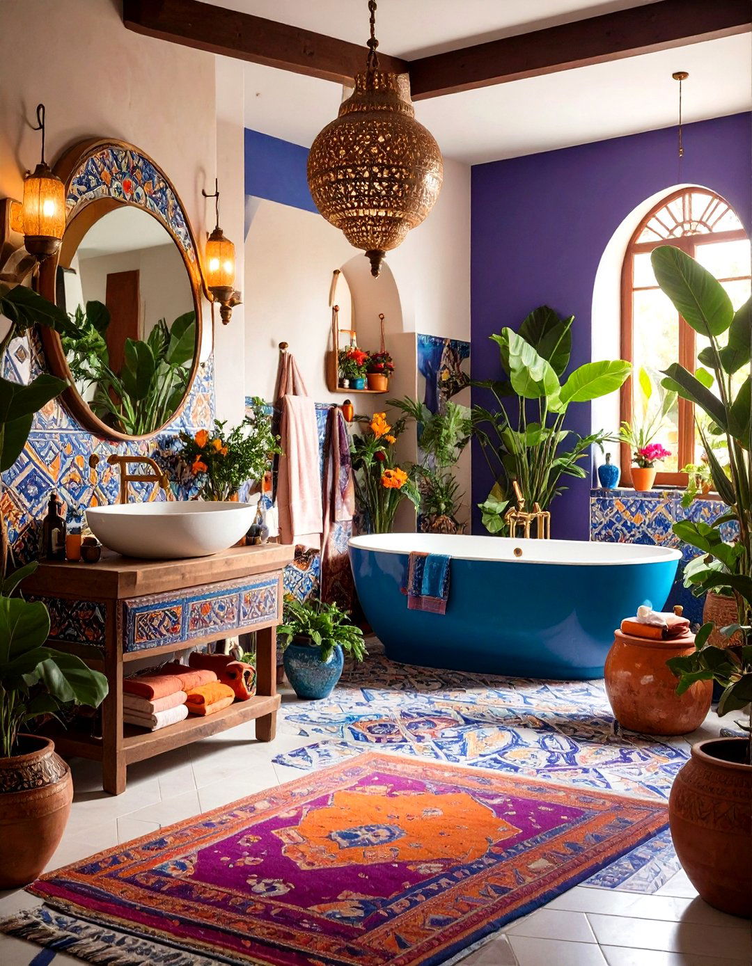 Bohemian Mexican Bathroom Creativity - 20 Mexican Bathroom Ideas