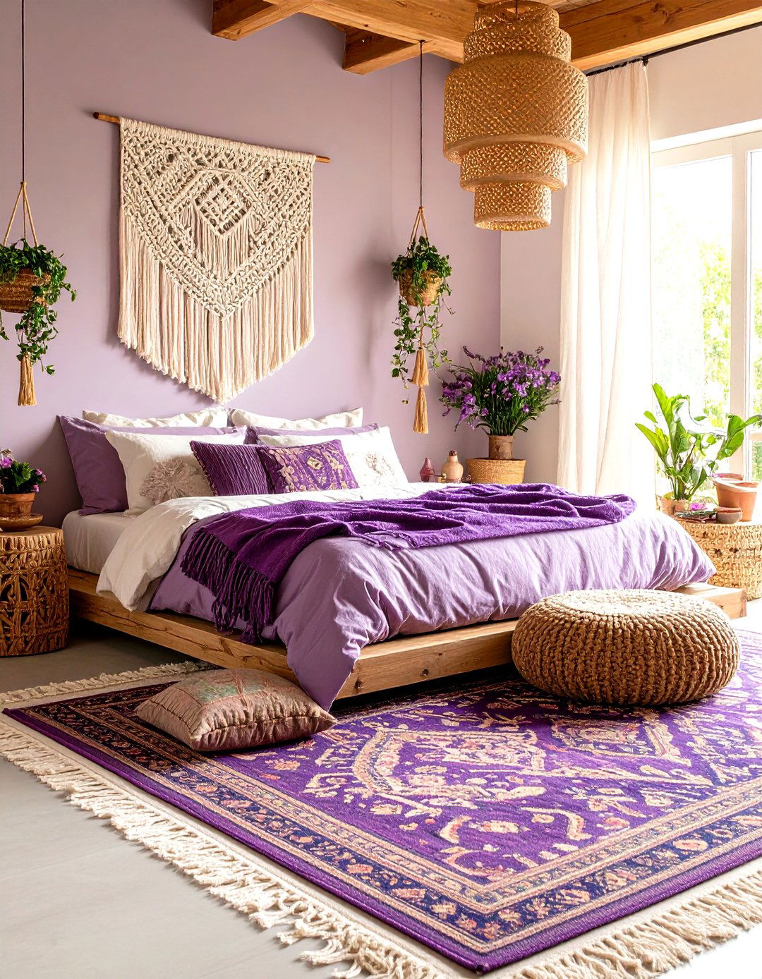 Bohemian Purple Bedroom Wanderlust Haven - 20 Purple Bedroom Ideas