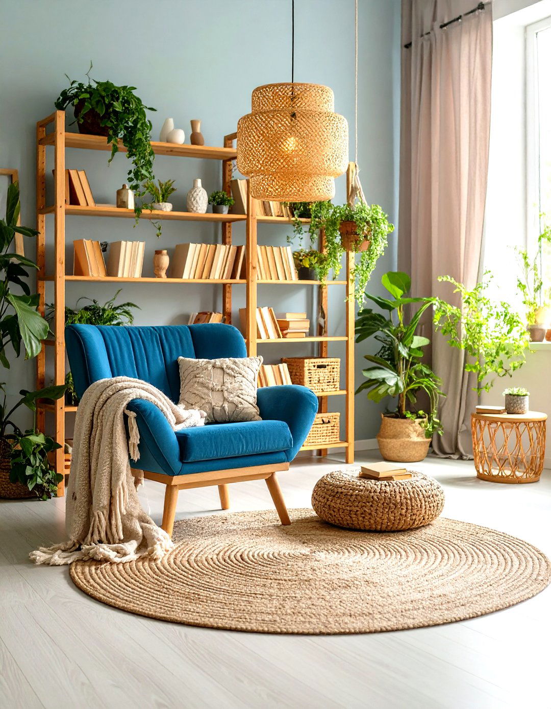 Bohemian Reading Nook Boho Living Room Corner - 20 Colorful Boho Living Room Ideas