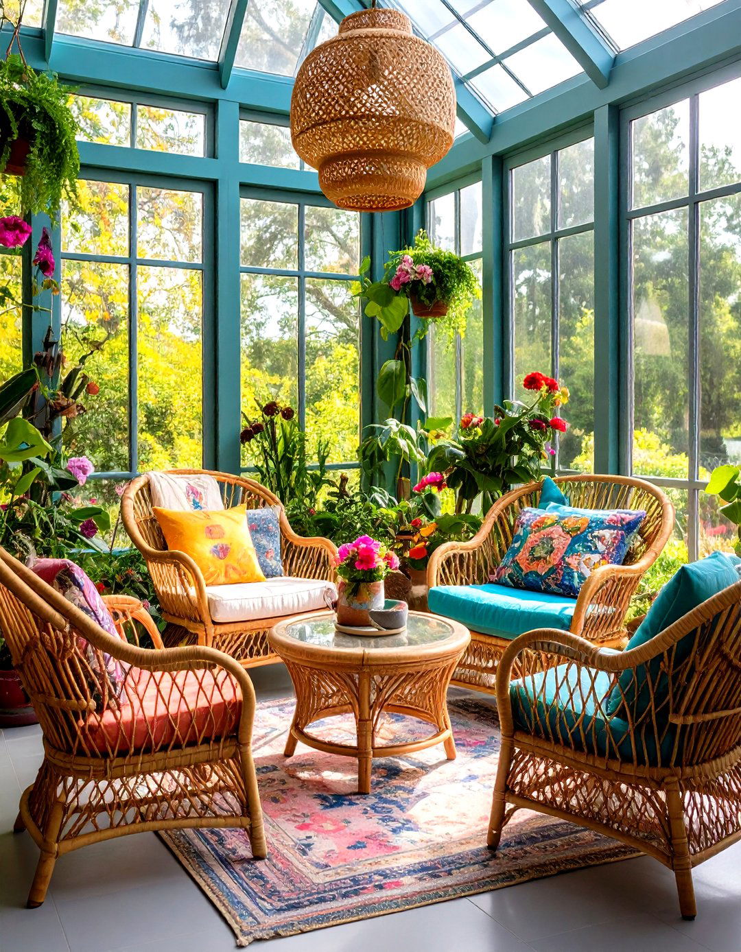 Bohemian Small Sunroom Escape - 20 Small Sunroom Ideas