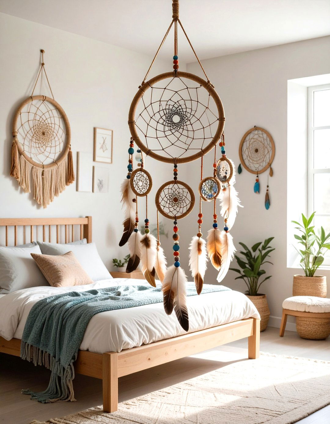 Bohemian Tapestry Headboard Boho Decor - 20 Colorful Boho Decor Ideas