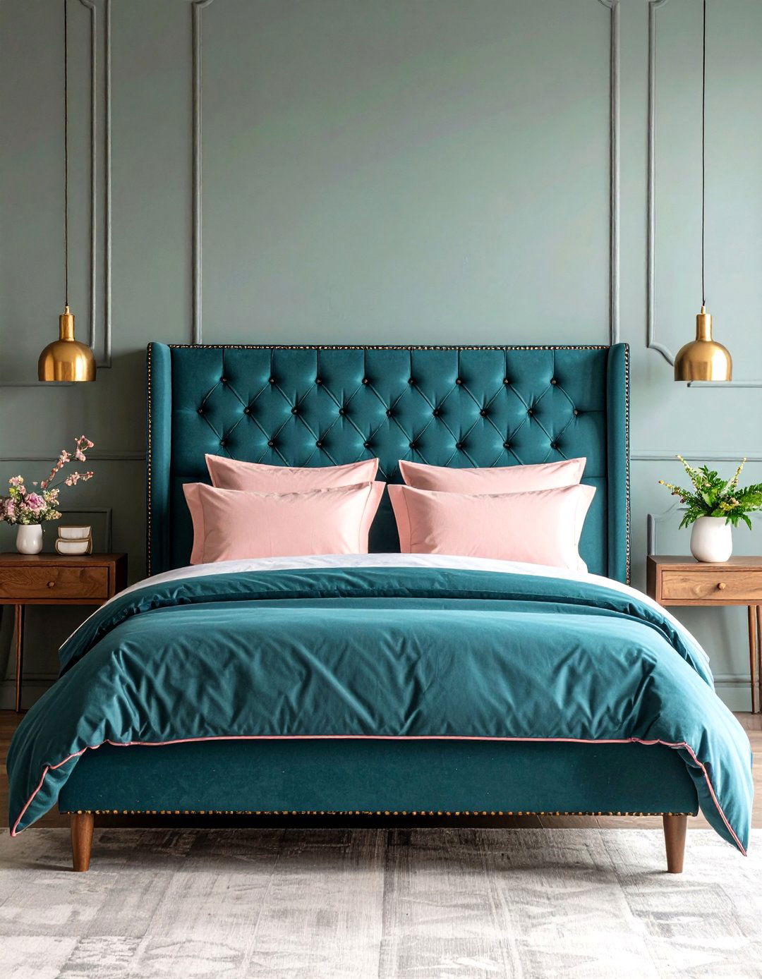 Bohemian Textiles and Patterns - 20 Teal and Pink Bedroom Ideas