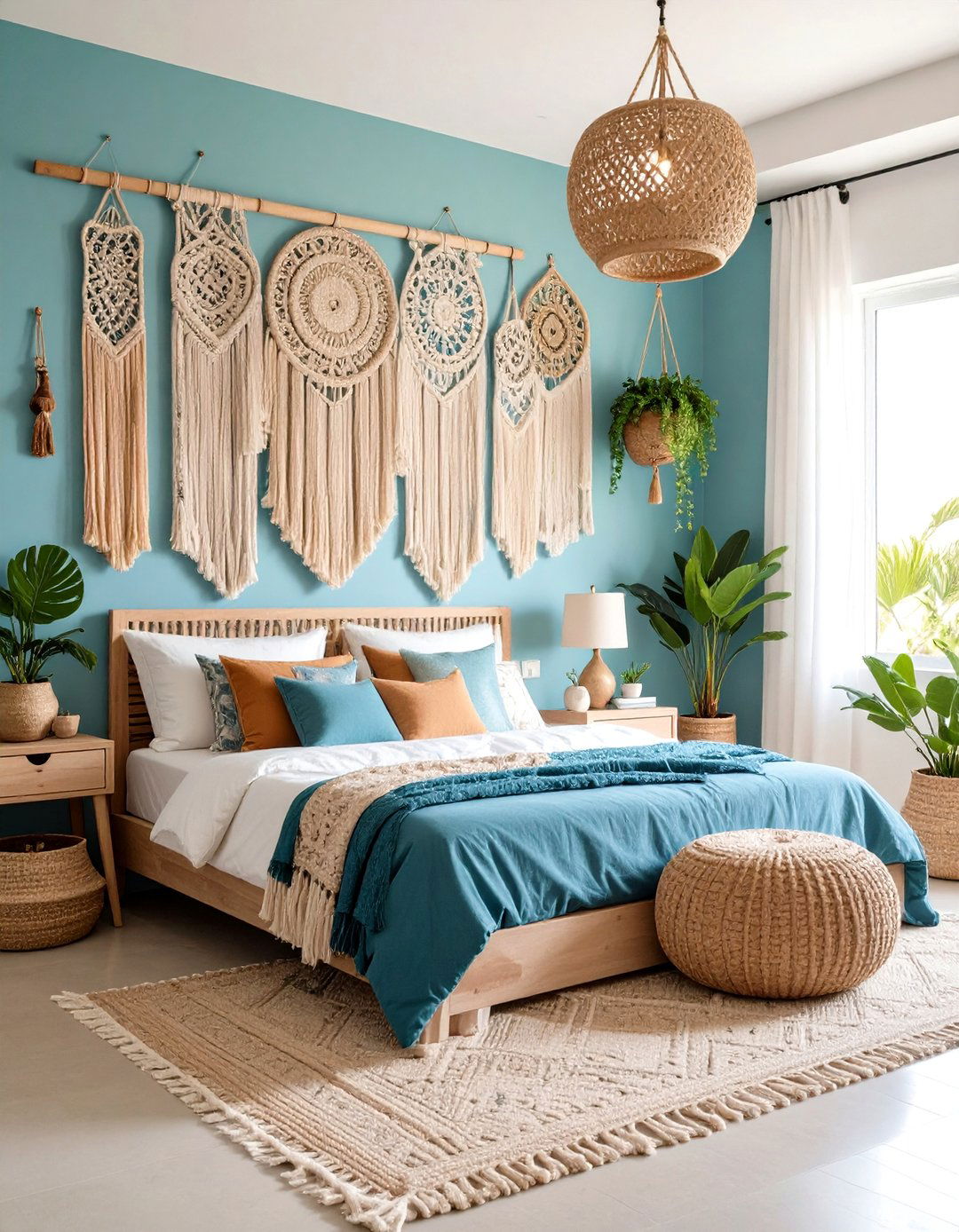 Boho Beach Bedroom Macrame Wall Art Gallery - 20 Boho Beach Bedroom Ideas