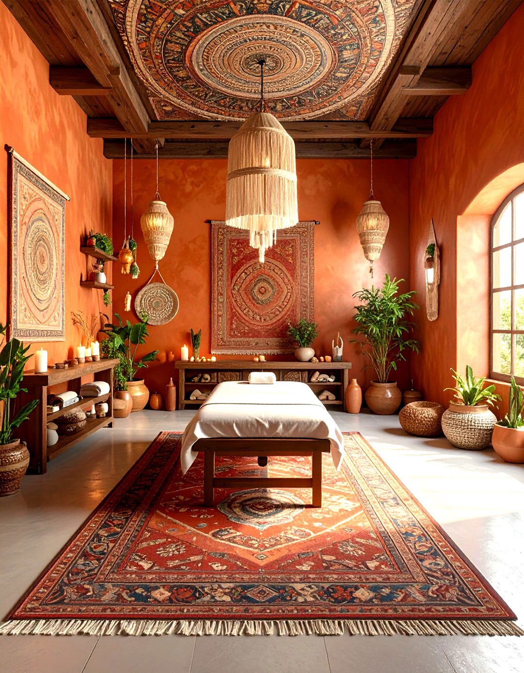 Boho Chic Soul Soother - 20 Massage Room Setup Ideas