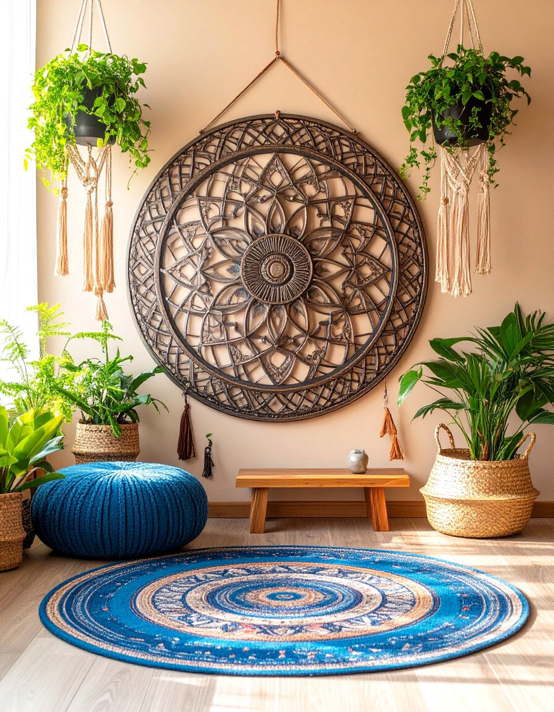 Boho Meditation Room Mandala Art Focal Points - 20 Boho Meditation Room Ideas