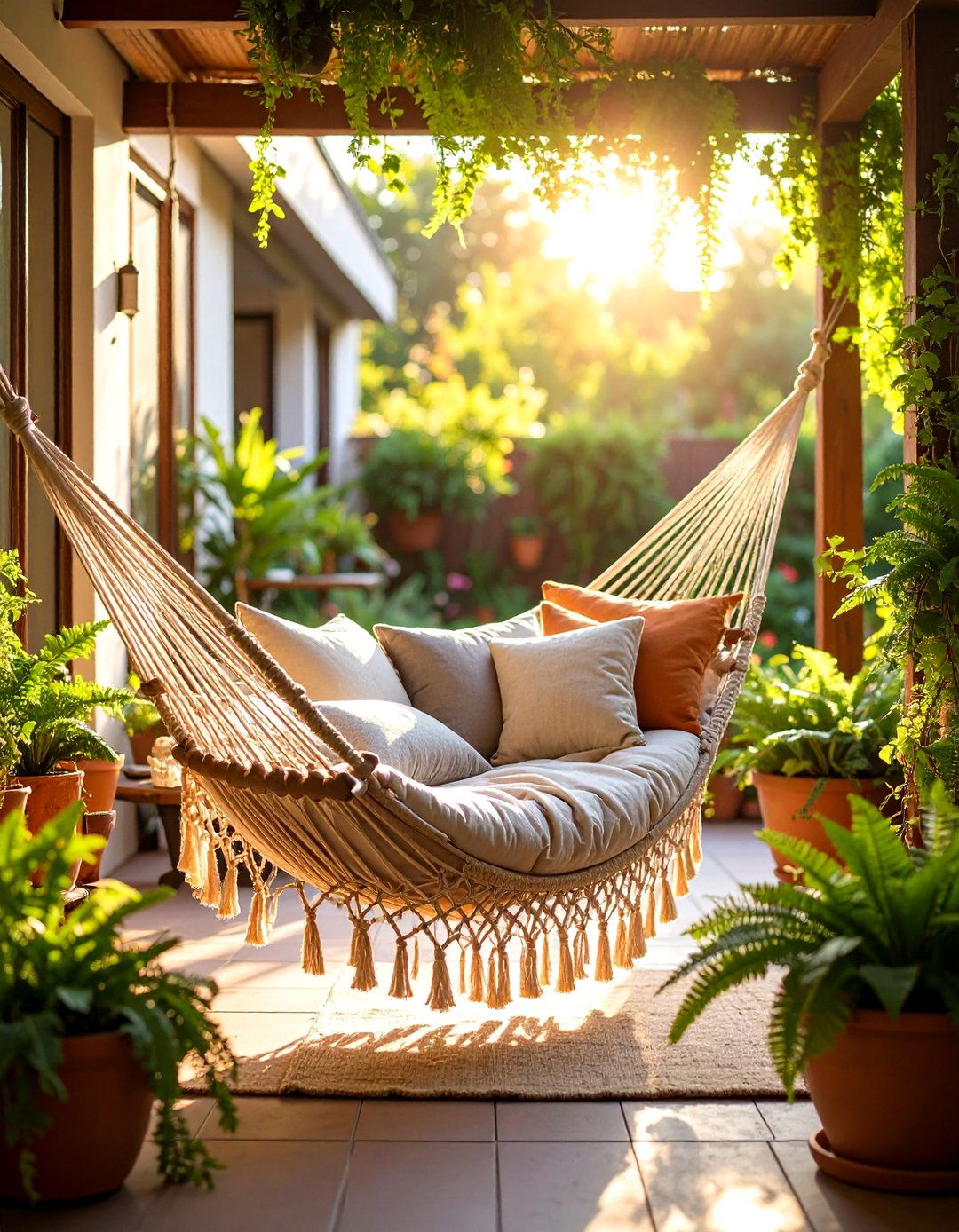 Boho Patio Hammock Reading Retreat - 20 Boho Patio Ideas
