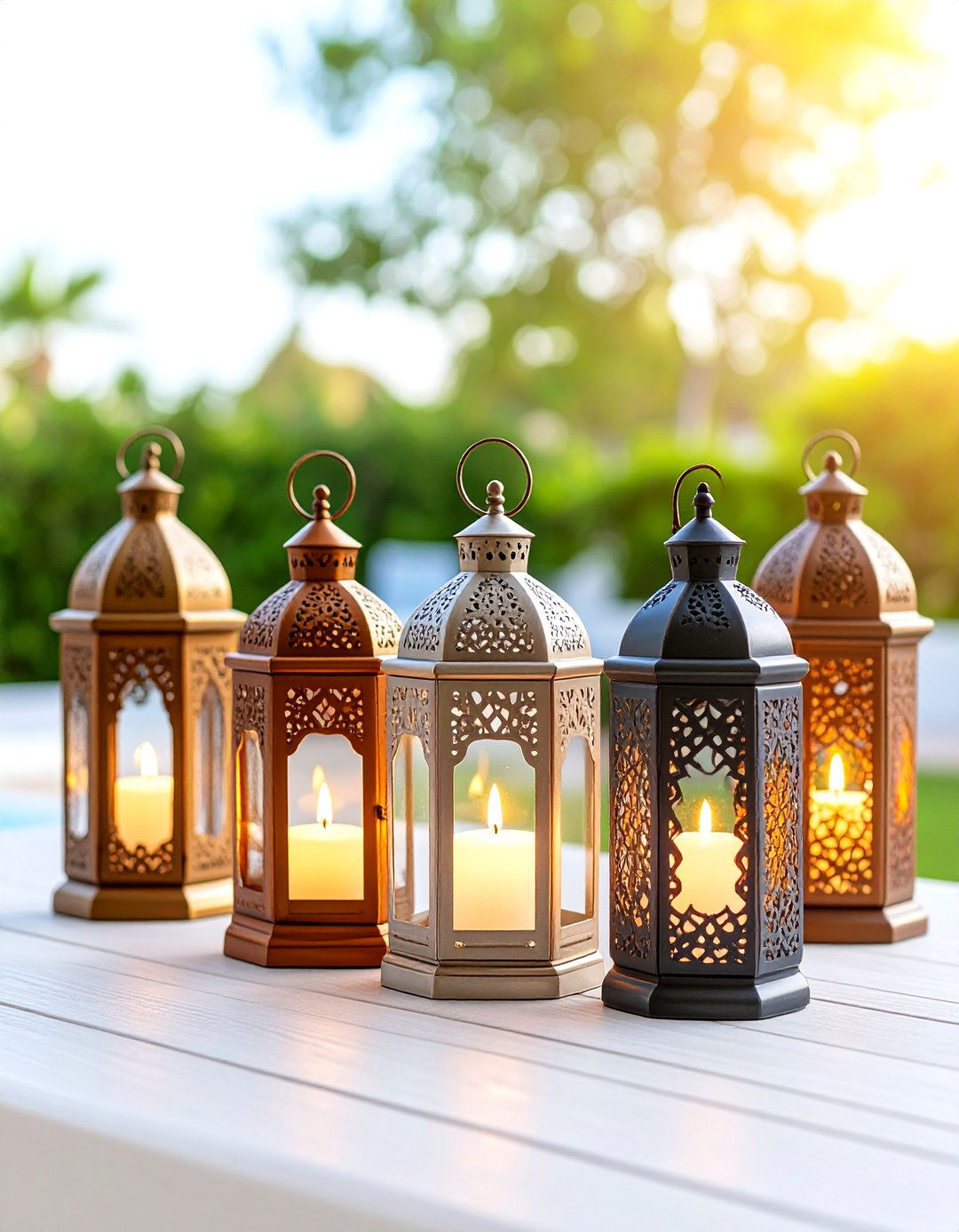 Boho Patio Moroccan Lantern Lighting - 20 Boho Patio Ideas