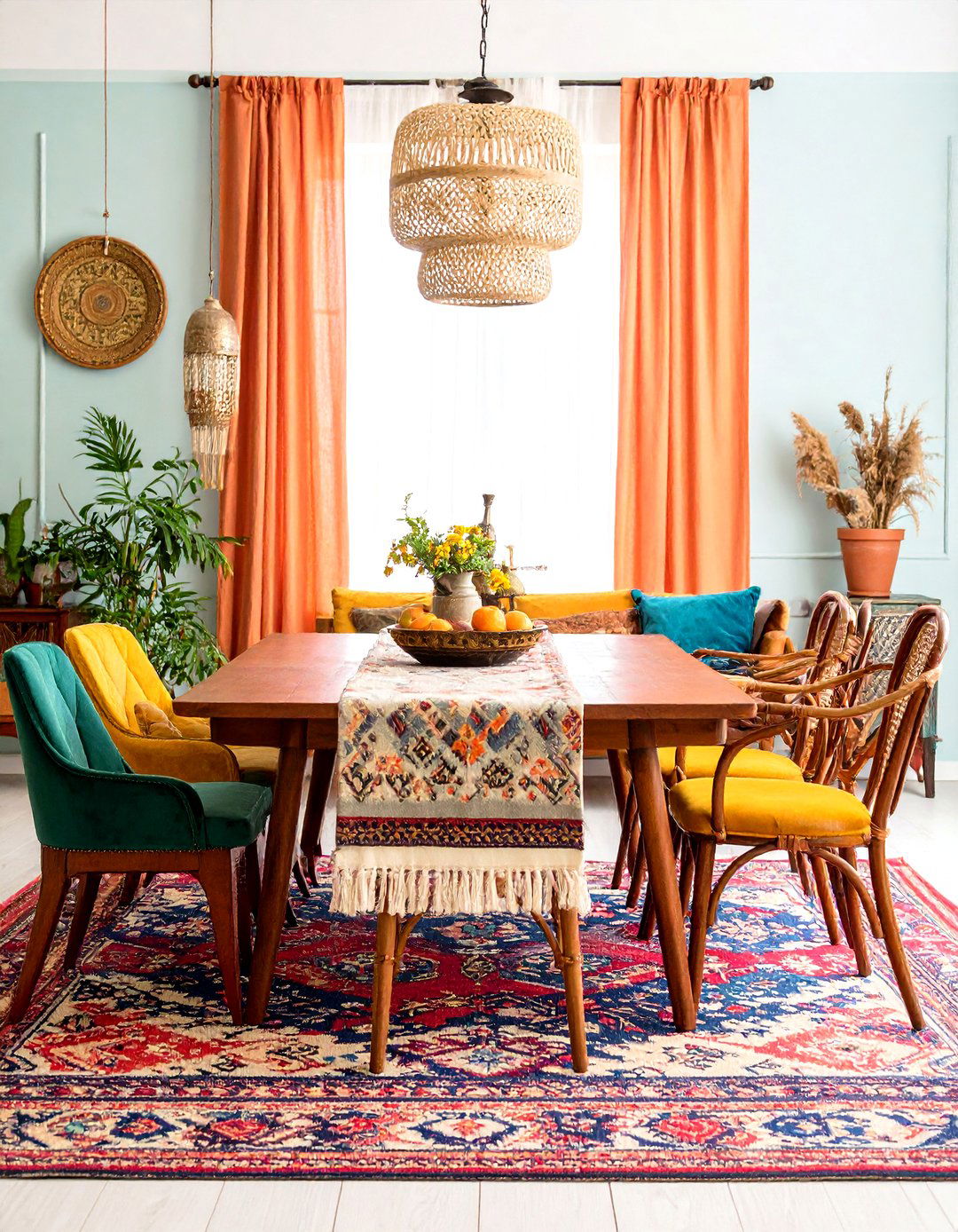 Boho Room with Eclectic Vintage Furniture - 20 Boho Room Ideas