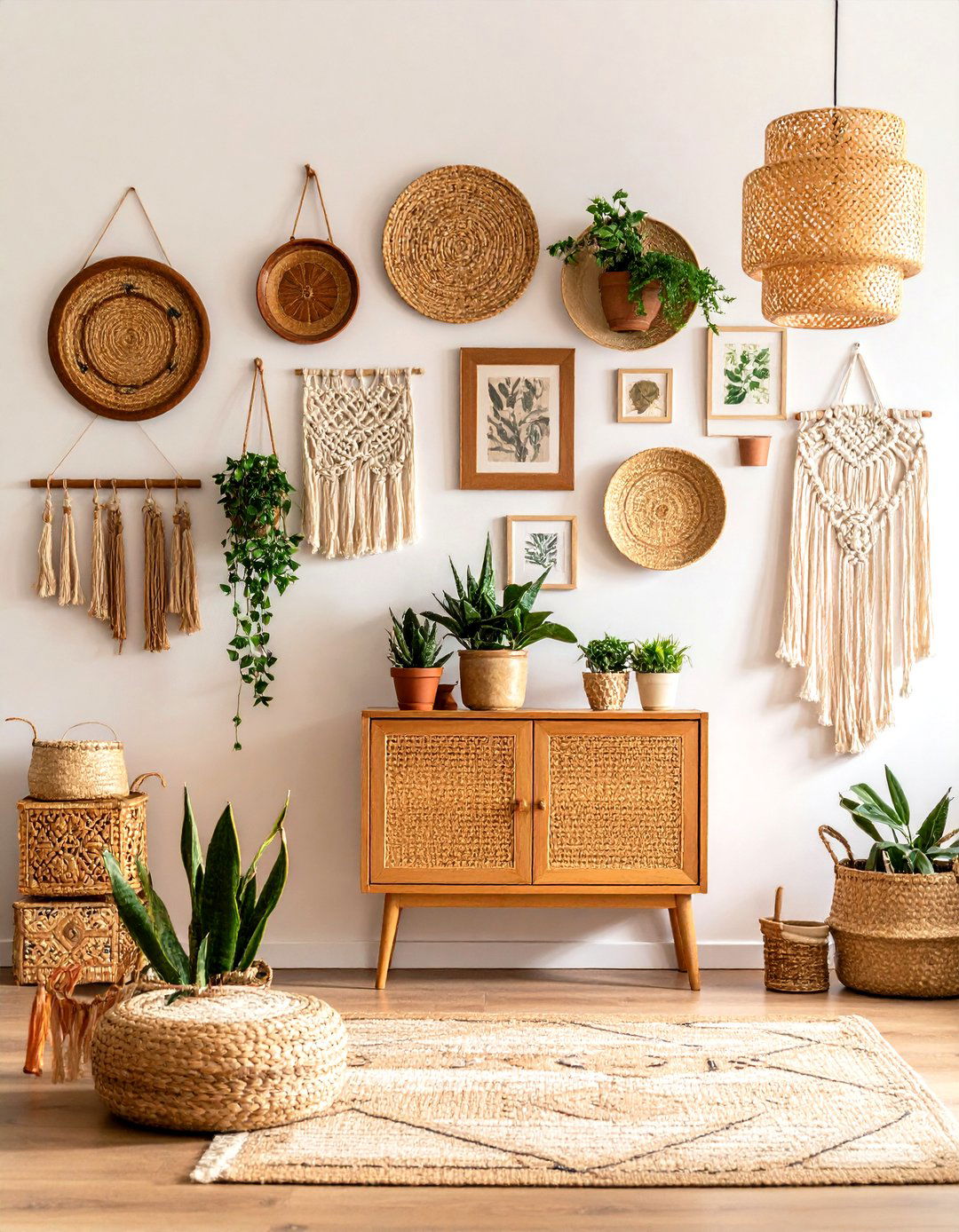 Boho Room with Gallery Wall Storytelling - 20 Boho Room Ideas