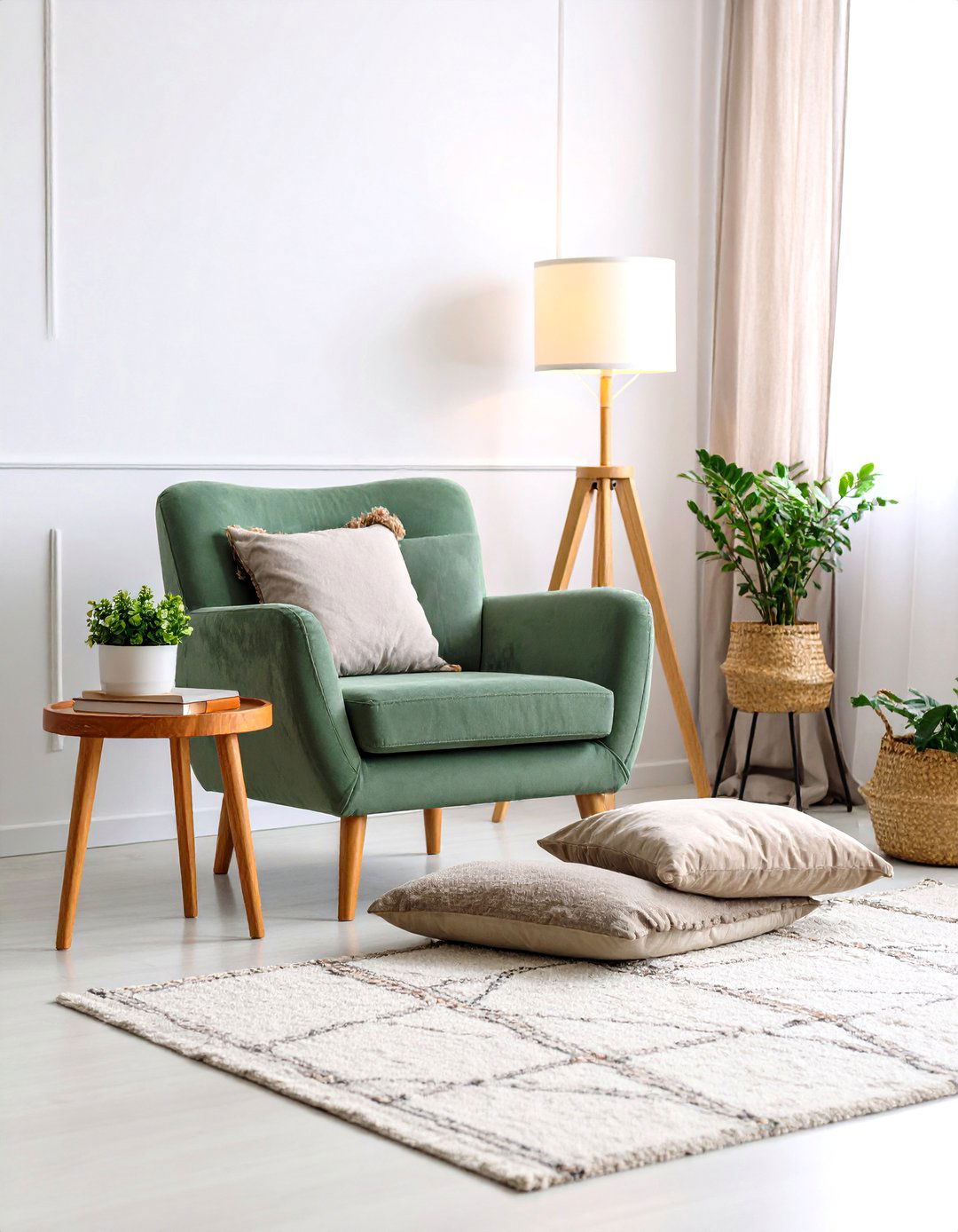 Boho Sage Green Bedroom Reading Nook with Comfortable Seating - 20 Boho Sage Green Bedroom Ideas
