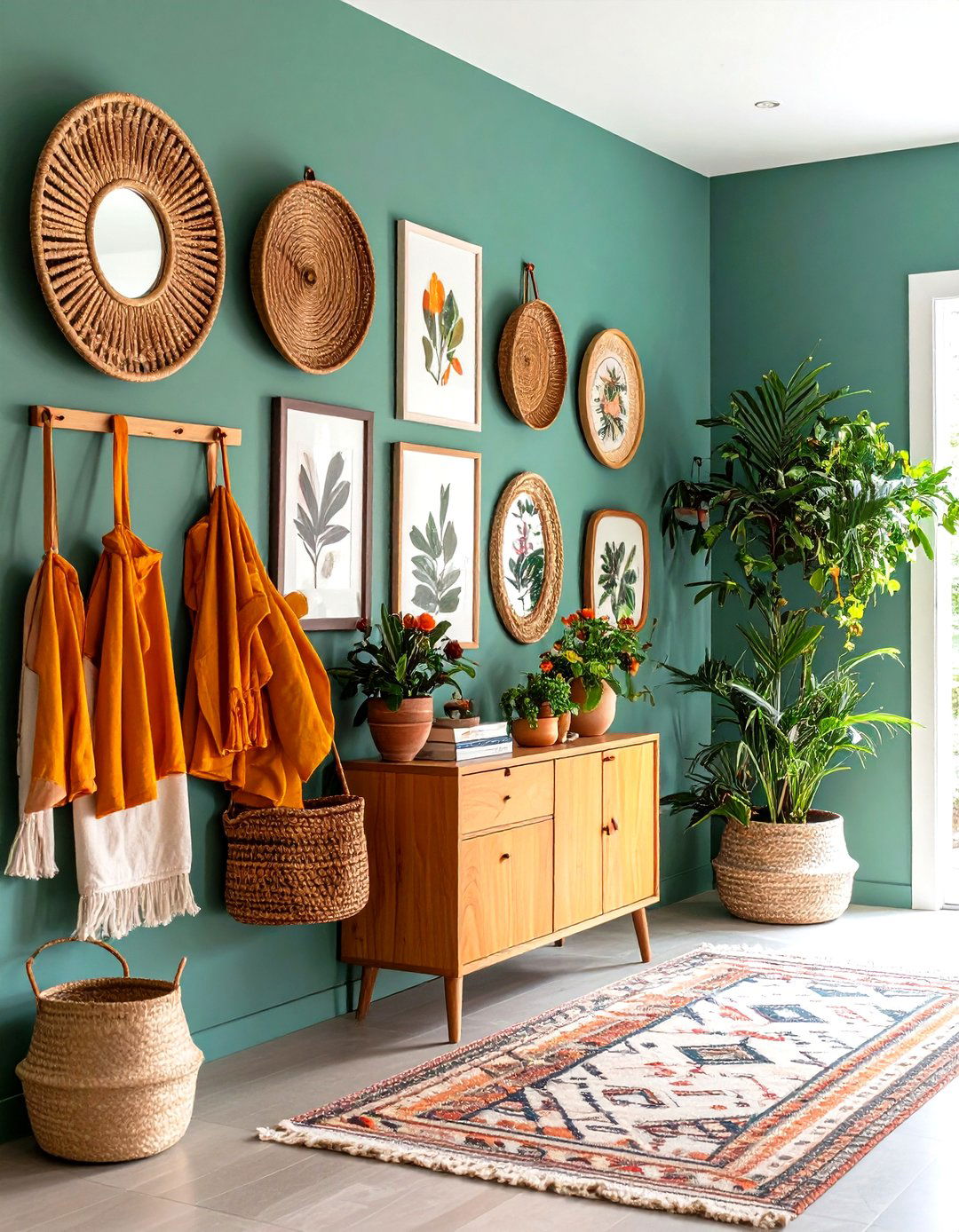 Boho Scandinavian Rattan Furniture with Clean Lines - 20 Boho-scandinavian Design and Decor Ideas