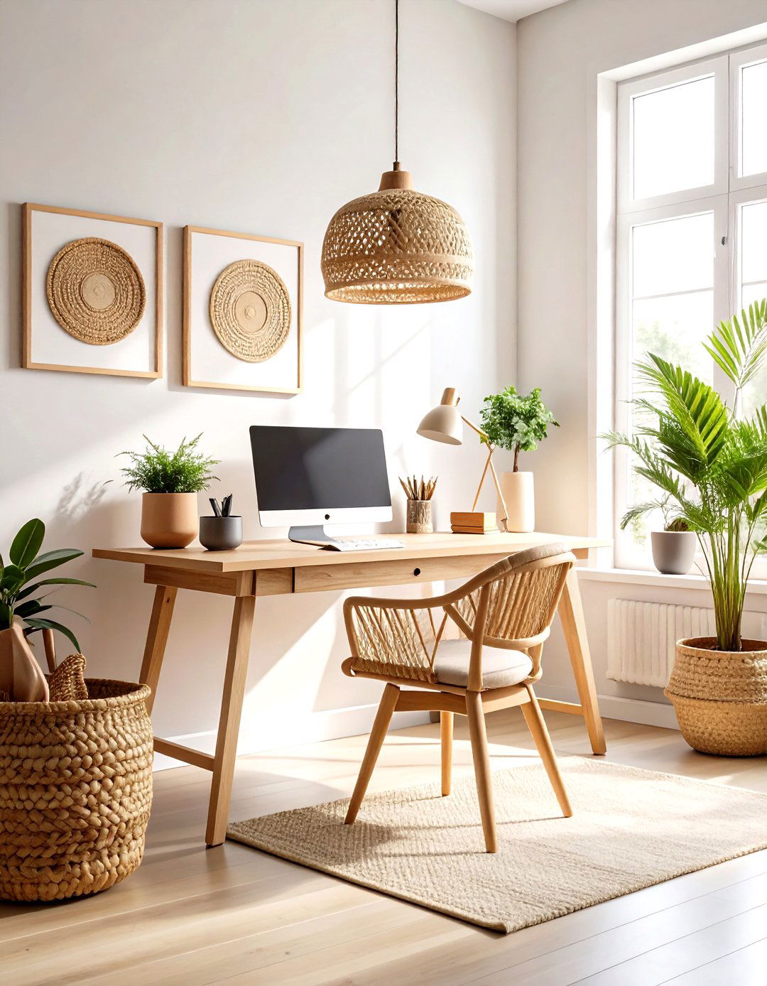 Boho Scandinavian Window Treatments with Natural Light Focus - 20 Boho-scandinavian Design and Decor Ideas