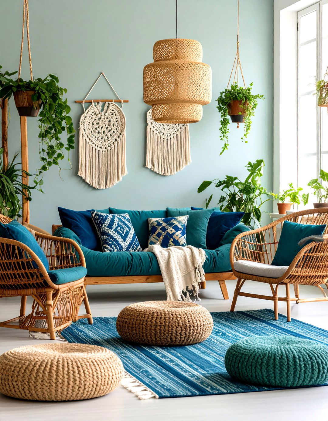 Boho Tropical Living Room - 20 Tropical Living Room Ideas