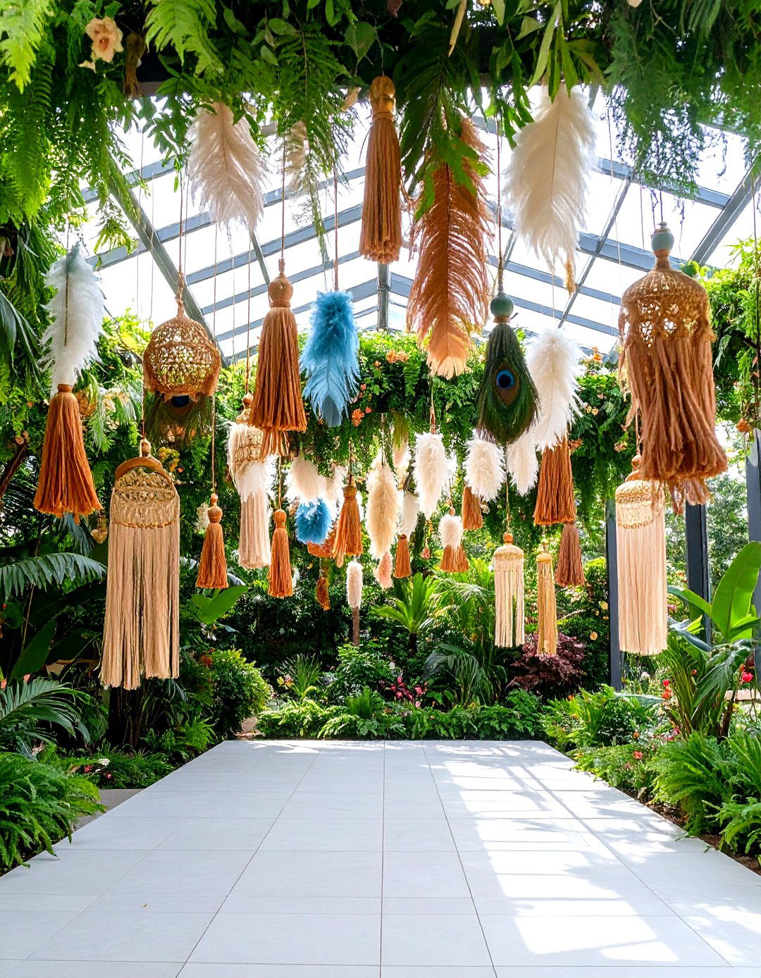 Boho Wedding Feather and Tassel Accents - 20 boho wedding ideas