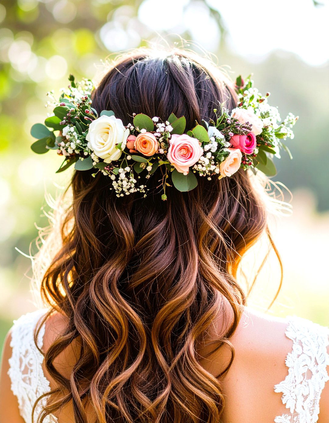 Boho Wedding Flower Crown Bridal Accessories - 20 boho wedding ideas