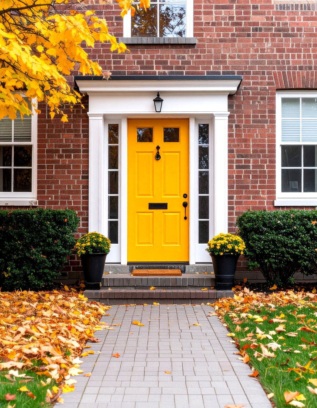 Bold Accent Painted Brick Houses - 20 Painted Brick Houses