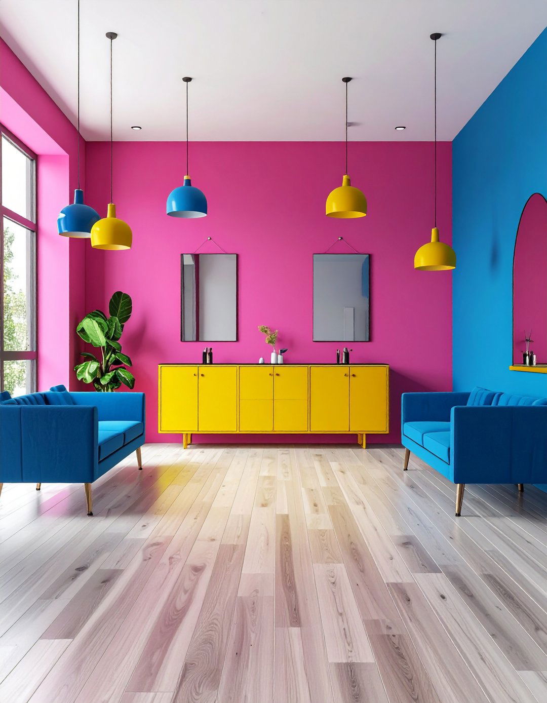 Bold Color Accents - 20 Salon Interior Design Ideas
