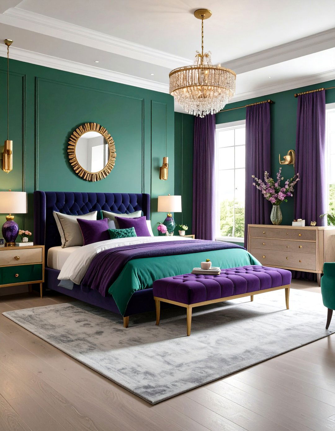 Bold Color Guest Room Statement Design - 20 guest room ideas