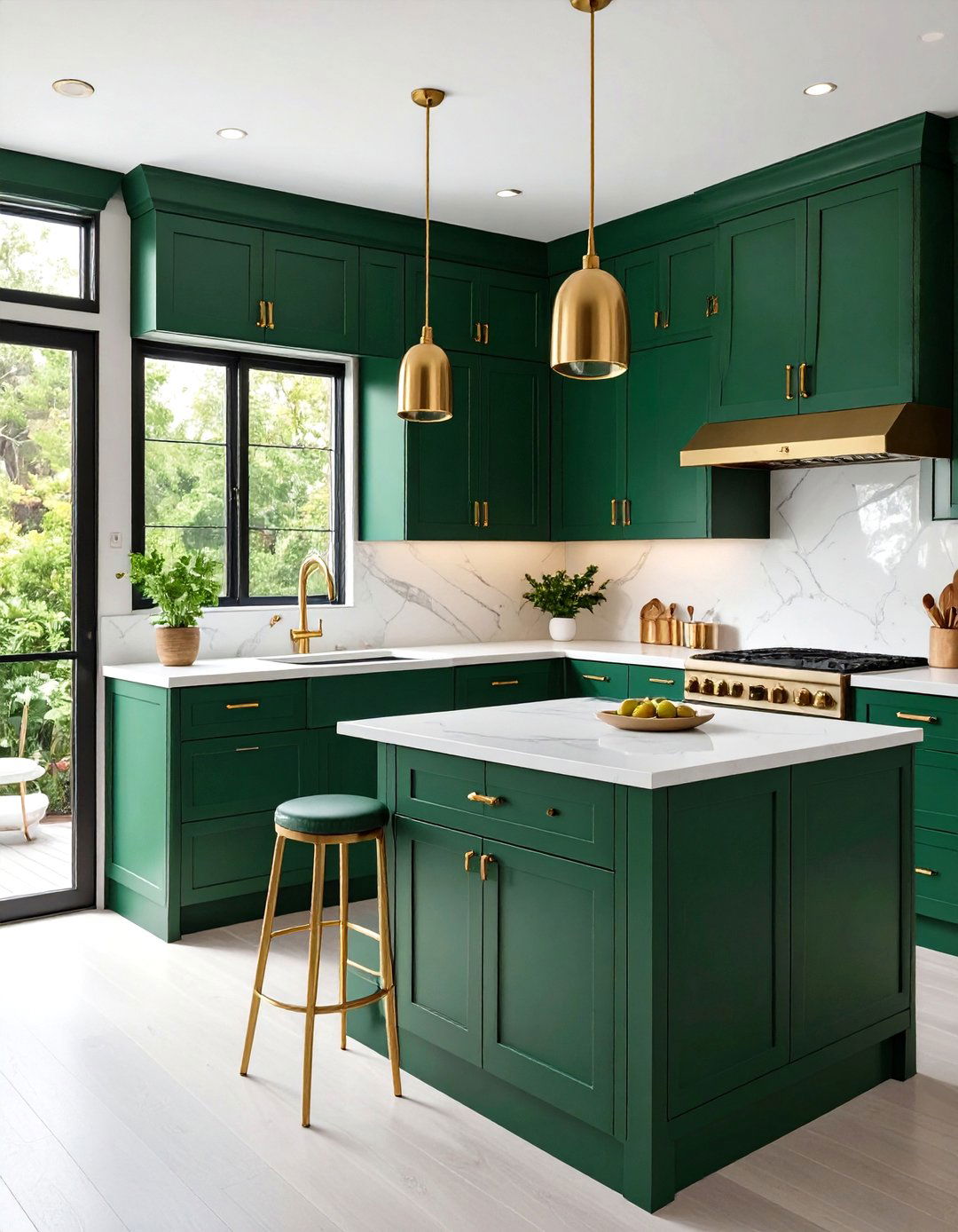 Bold Color Statement Mobile Home Kitchen Design - 20 Mobile Home Kitchen Ideas