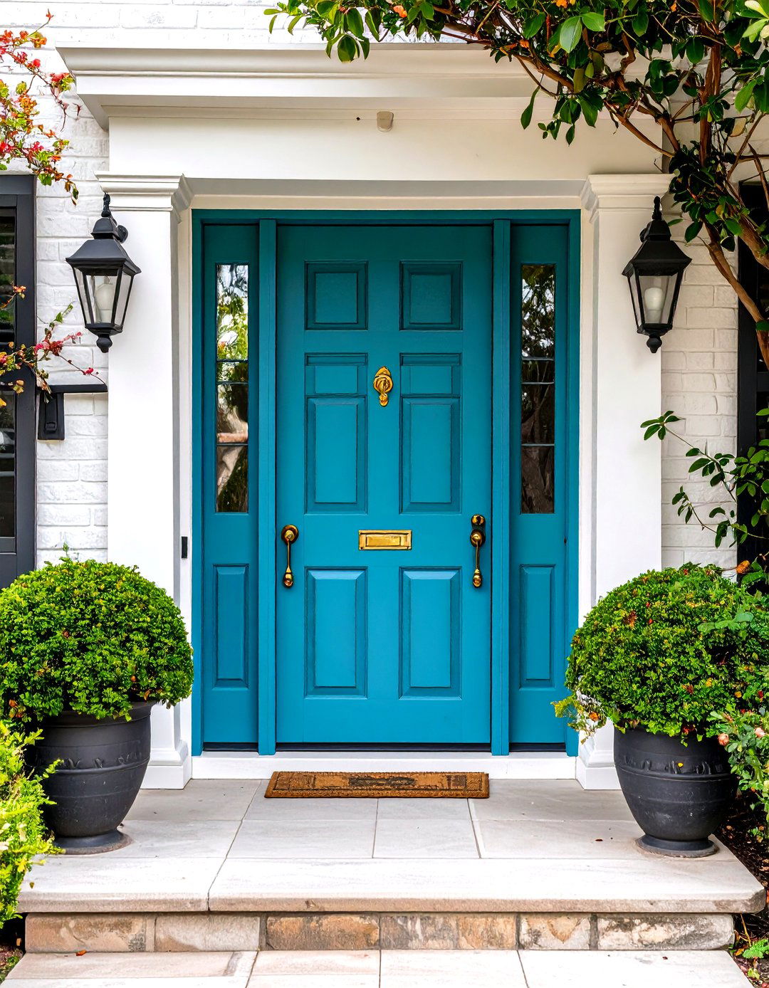 Bold Front Door Colors - 20 Southern Front Porch Ideas