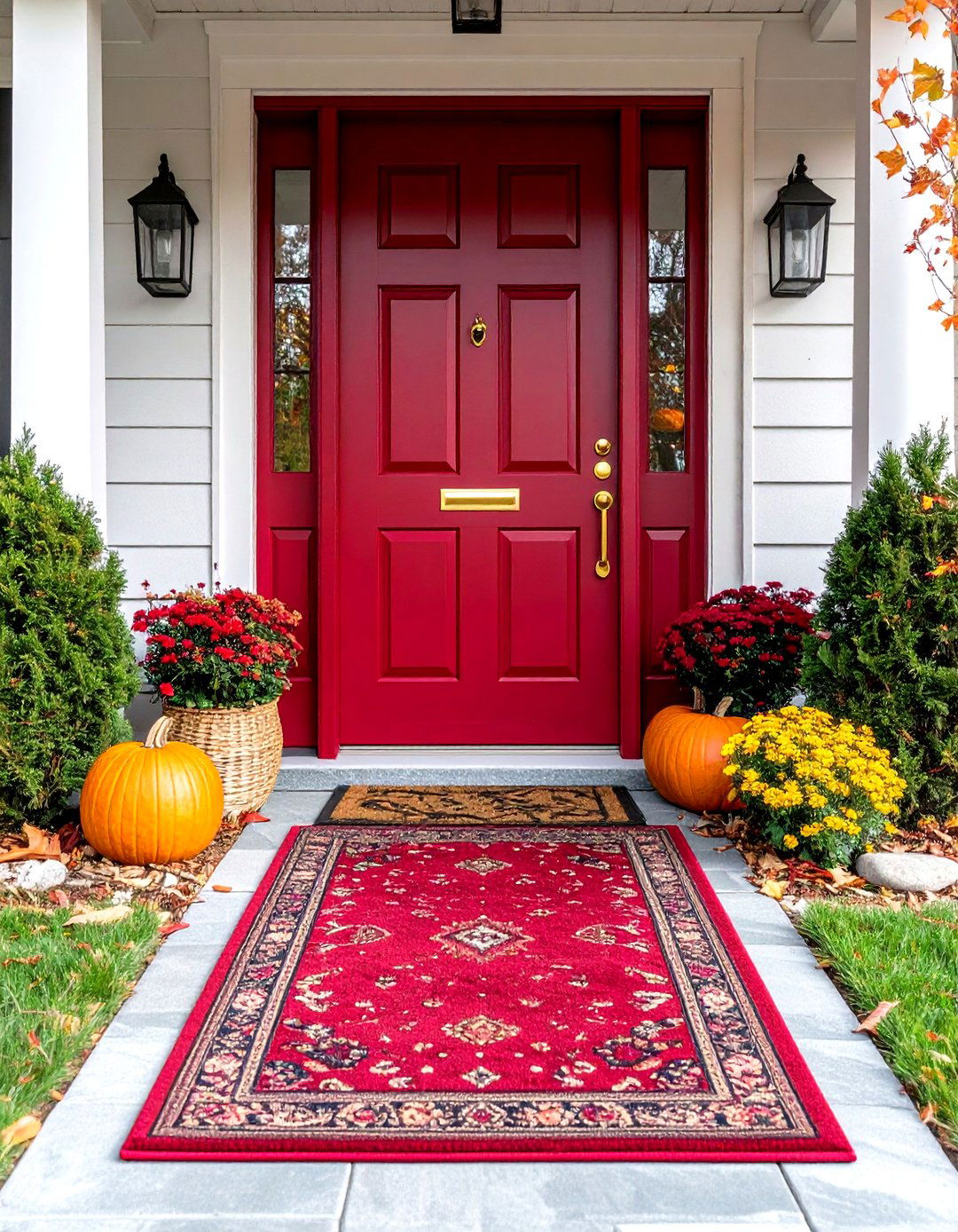 Bold Front Door Paint - 20 Summer Front Door Decor Ideas