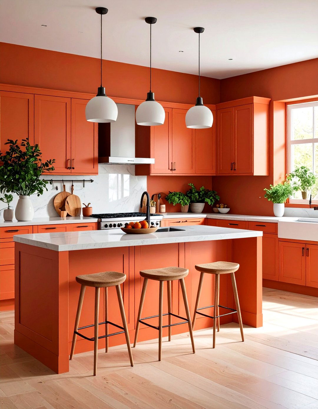 Bold Geometric Kitchen Valance Pattern - 20 Kitchen Valance Ideas