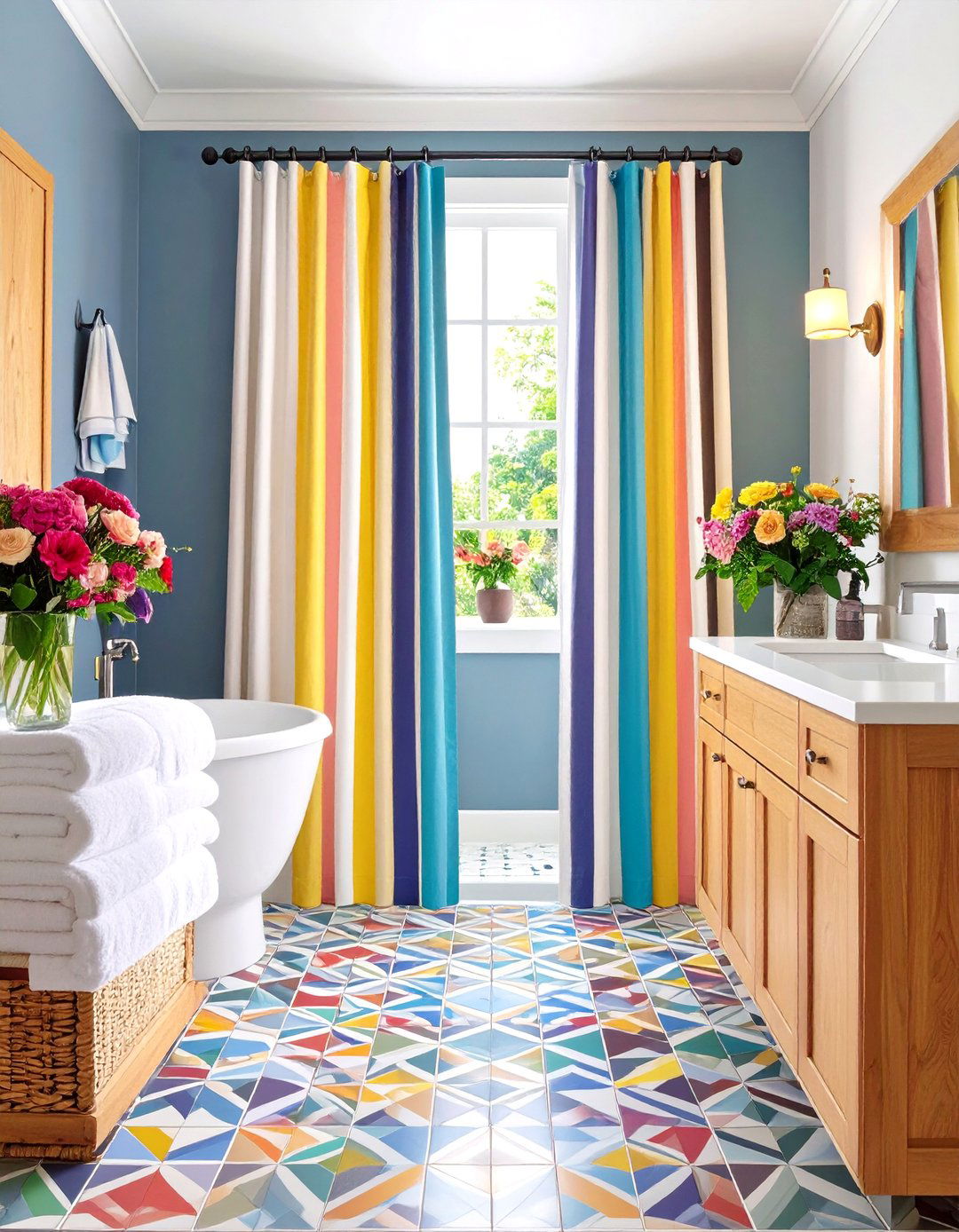 Bold Hardware Finishes - 20 Teen Bathroom Ideas