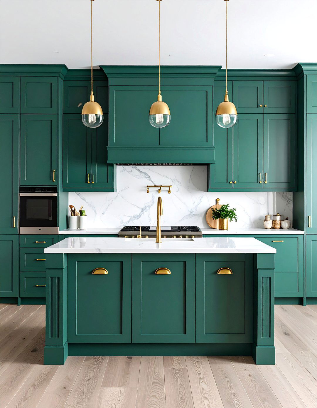 Bold Jewel Tone Kitchen Cabinet Color Schemes - 20 Kitchen Cabinet Ideas