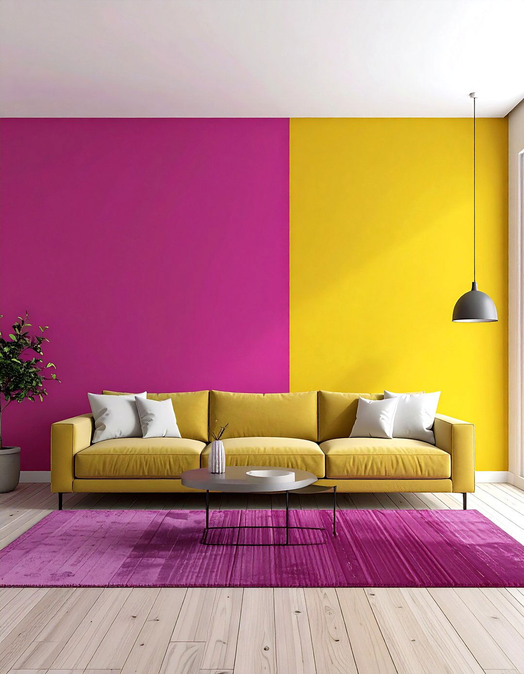 Bold Living Room Color Blocking Techniques - 20 70s Living Room Ideas