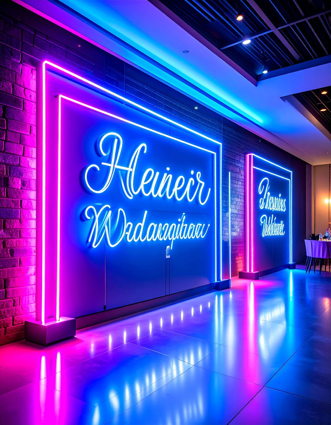 Bold Neon Wedding Sign Statement - 20 Wedding Sign Ideas