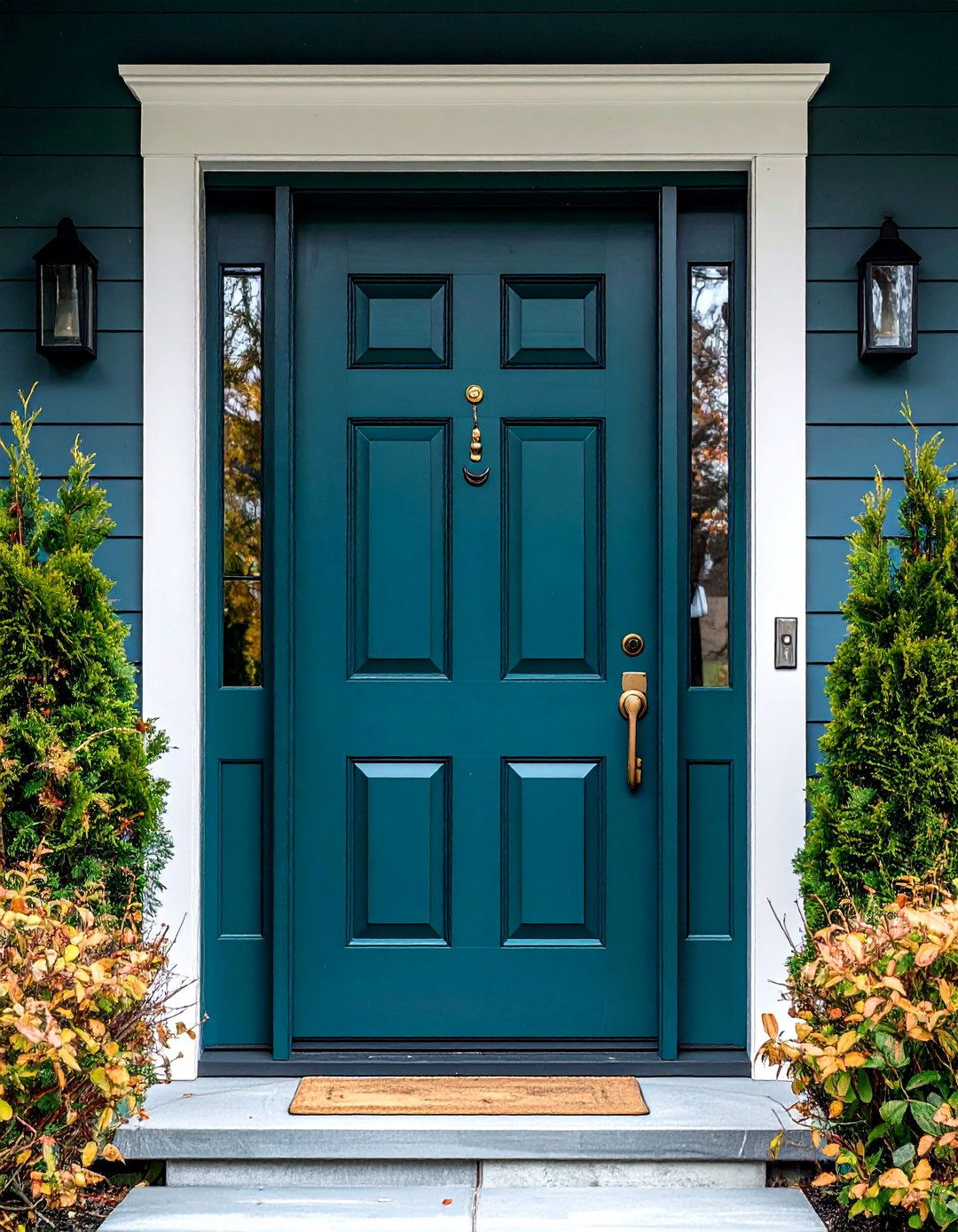 Bold Paint Color Refresh Boosts Front Door Decor - 20 Front Door Decor Ideas