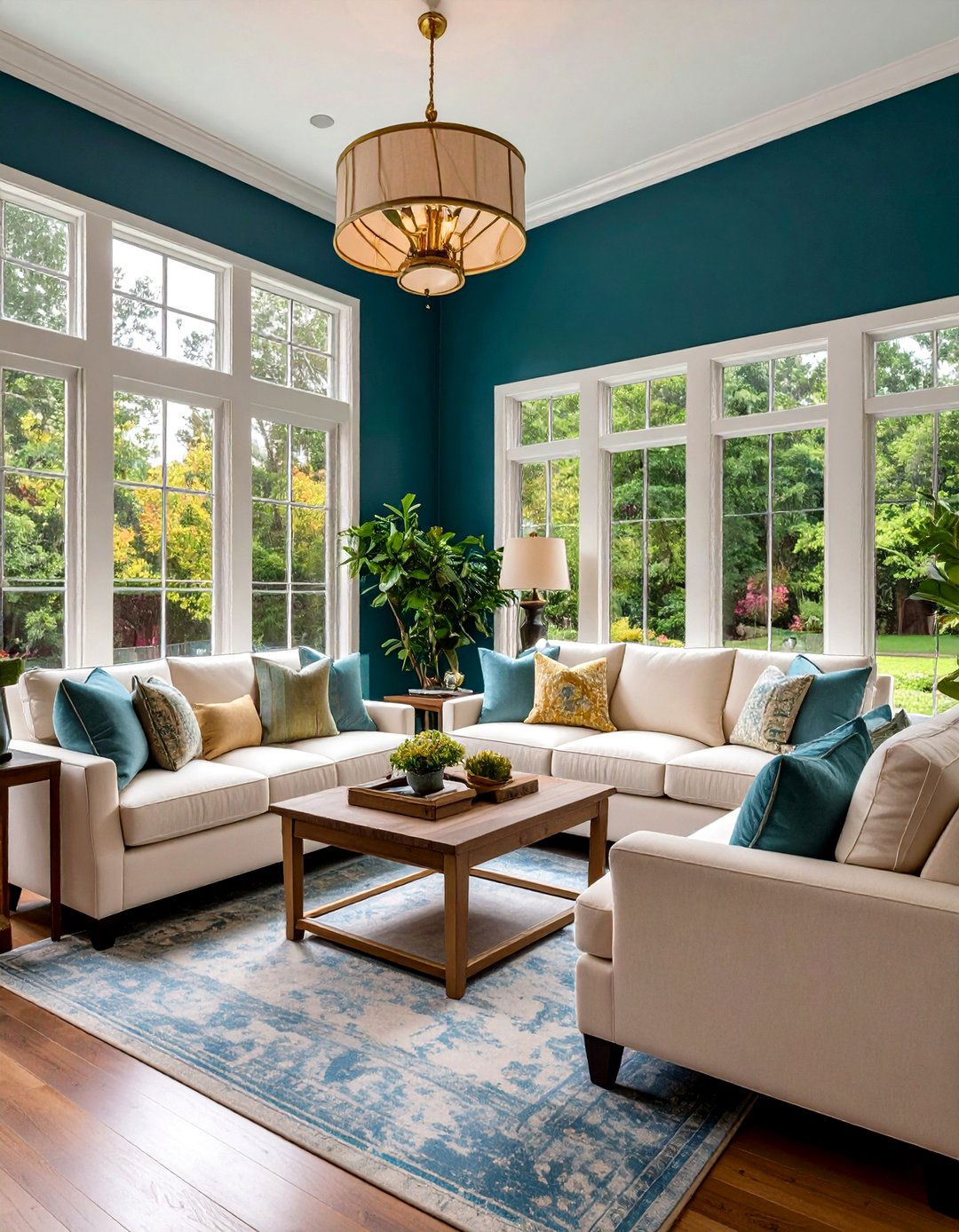 Bold Painted Statement Room - 20 Sunroom Ideas