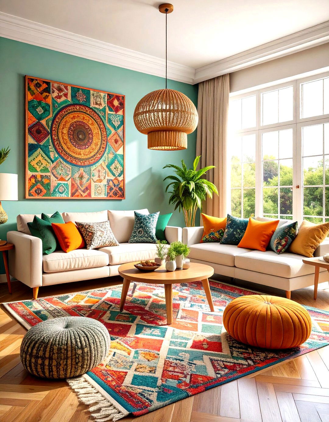 Bold Pattern Living Room Ideas - 20 Modern Living Room Ideas