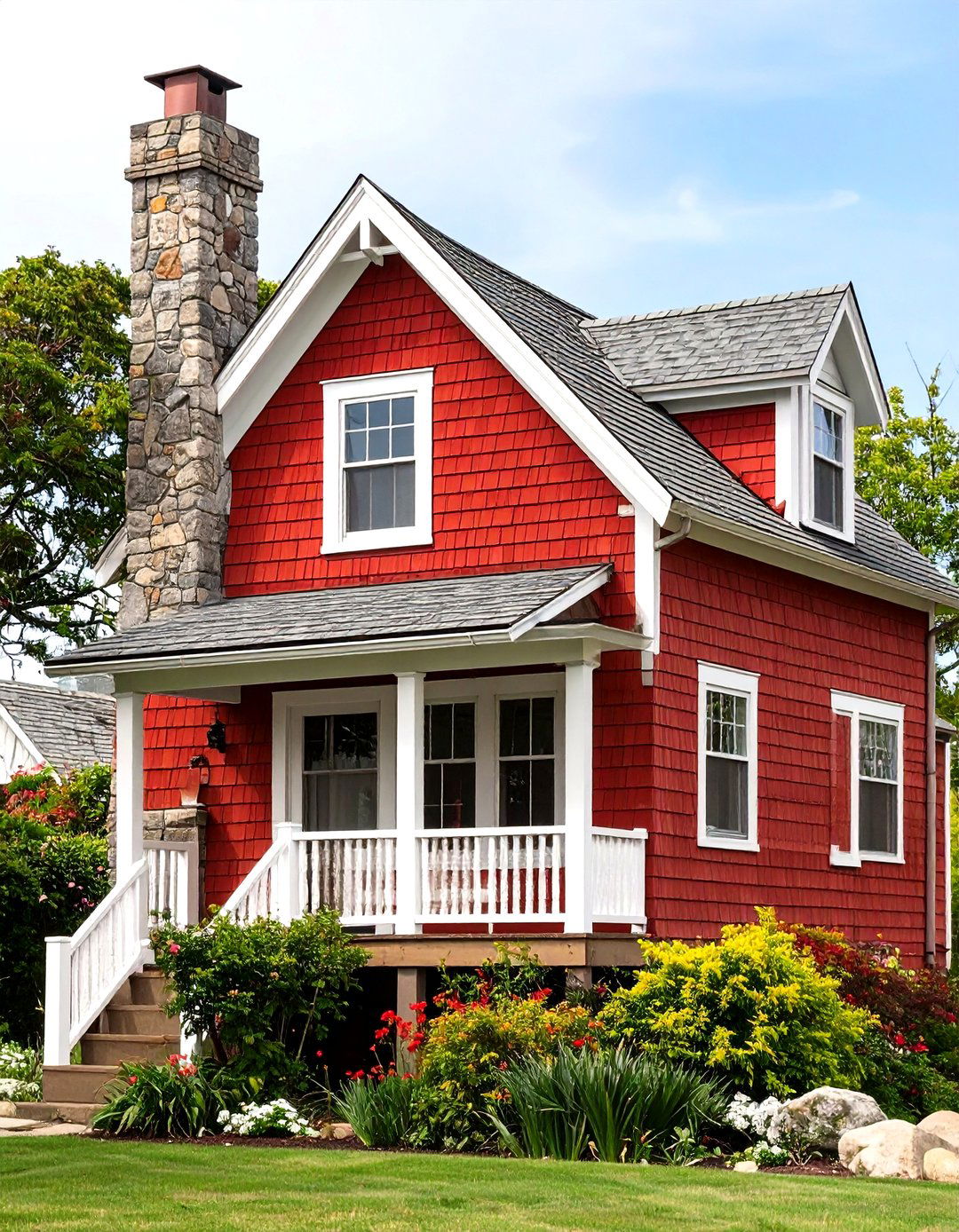 Bold Red Front Door Accent - 20 red home exterior ideas
