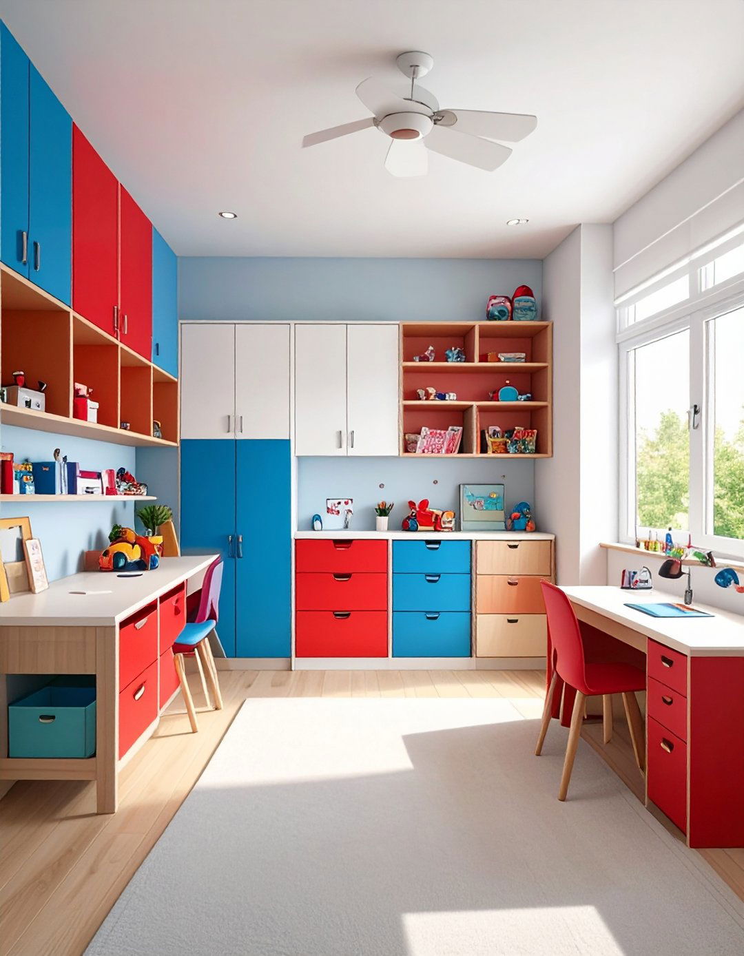 Bold and Pastel Color Zoning - 20 Girl Room Ideas for 10-year-olds