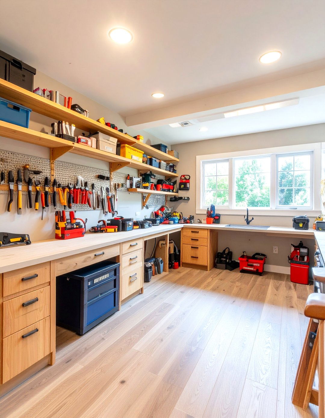 Bonus Room Workshop for DIY Projects - 20 bonus room ideas