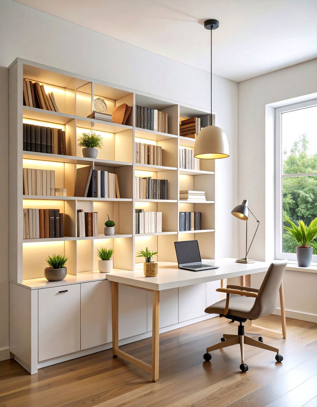 Book Shaped Lamp Bookshelf Lighting - 20 Bookshelf Lighting Ideas