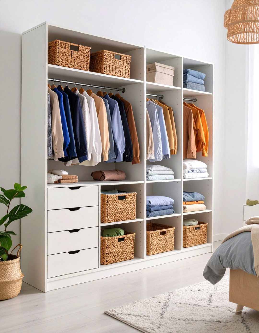 Bookcase Clothes Storage Conversion - 20 Clothes Storage Ideas