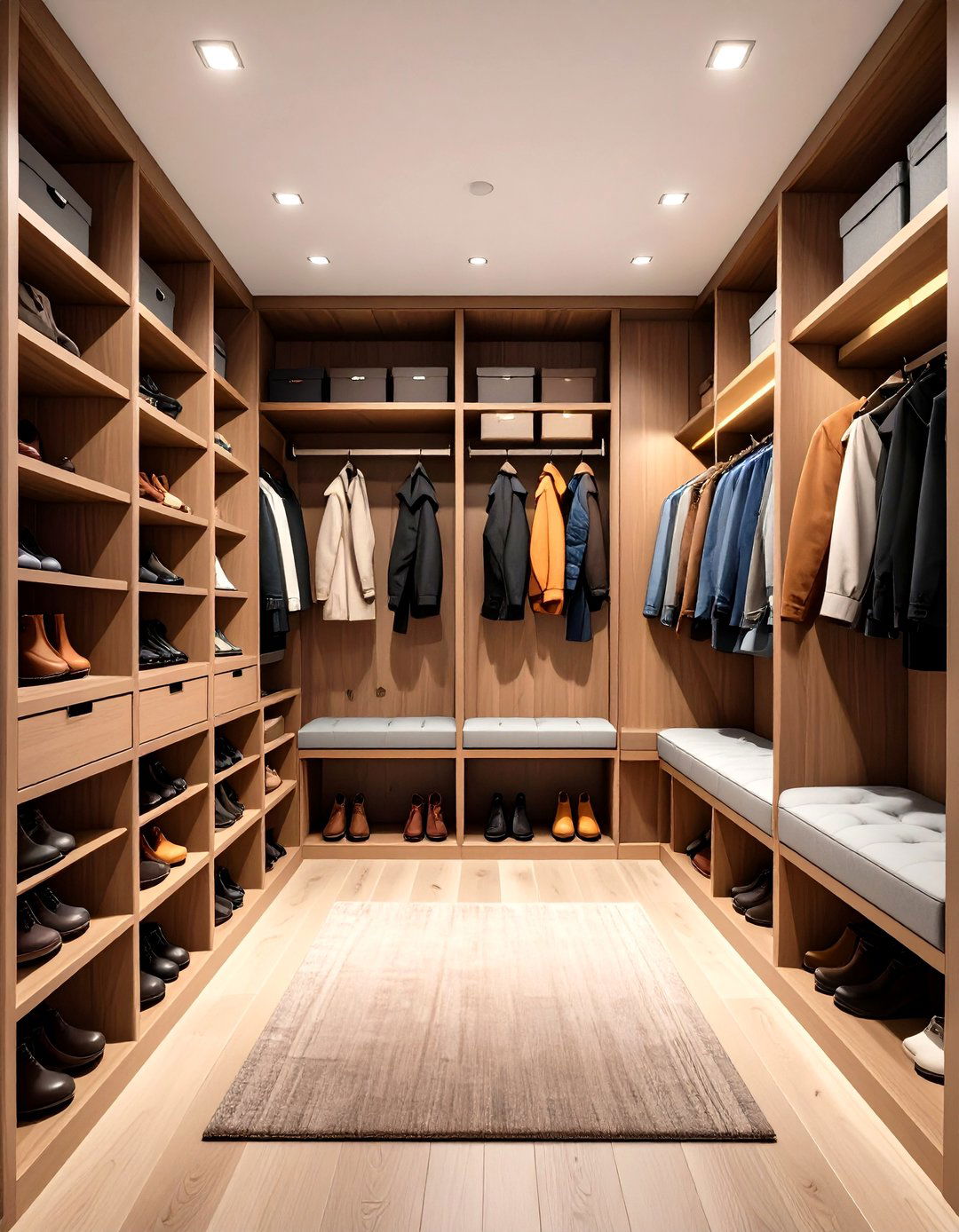 Boot Room with Built In Seating and Cubbies - 20 Boot Room Ideas