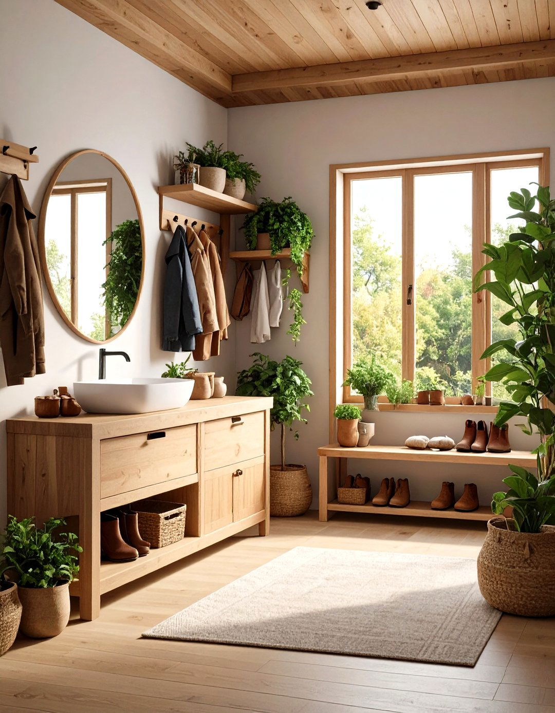 Boot Room with Butler Sink and Dog Washing Station - 20 Boot Room Ideas