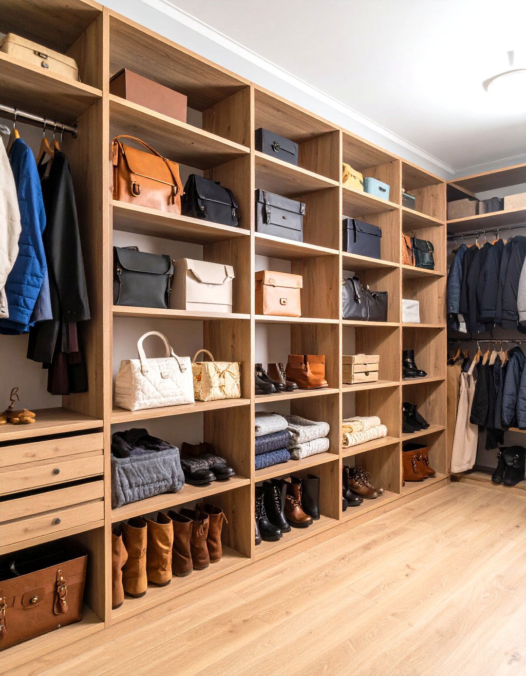 Boot Room with Multi Level Storage Systems - 20 Boot Room Ideas