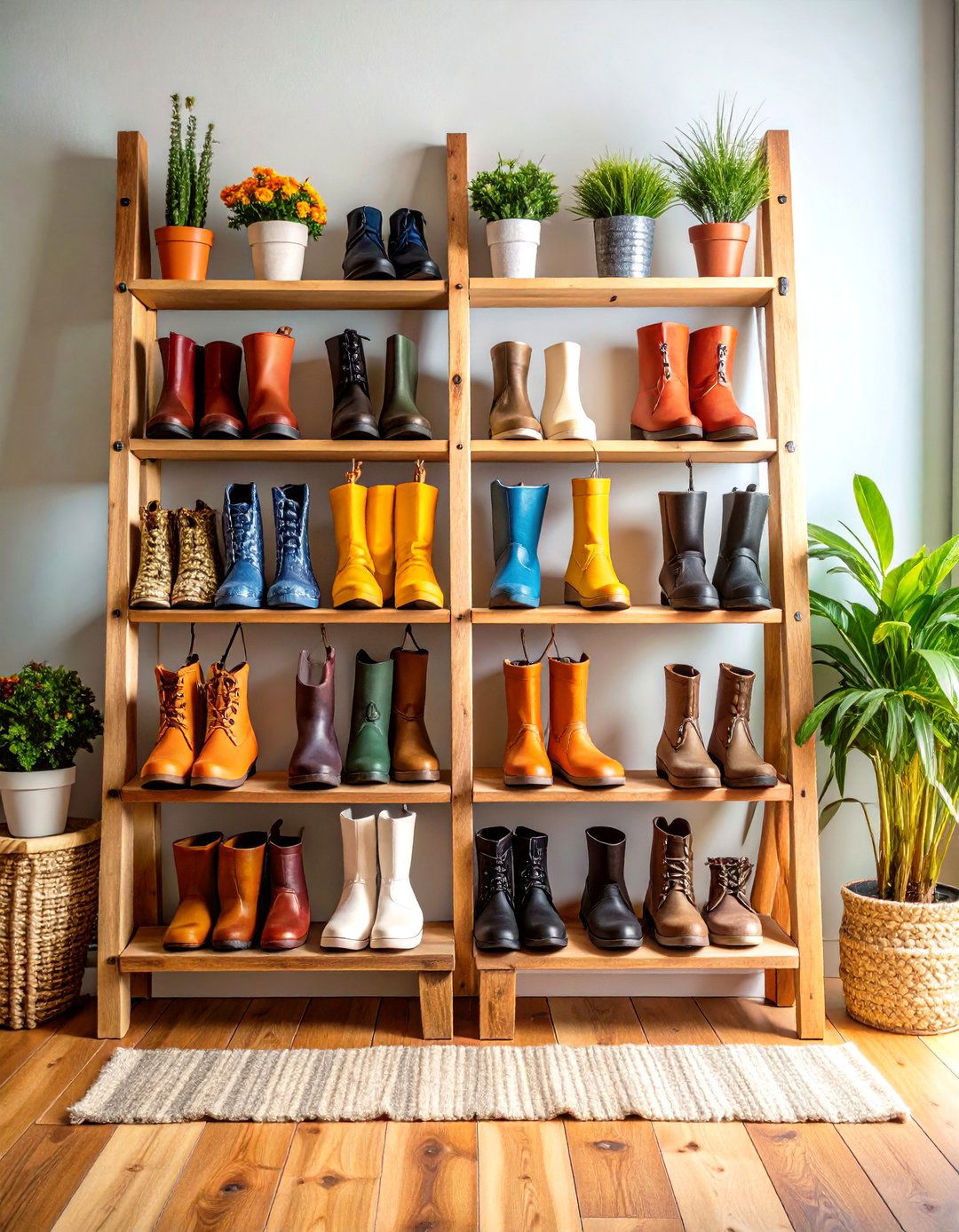 Boot Storage Ladder Displays - 20 Boot Storage Ideas